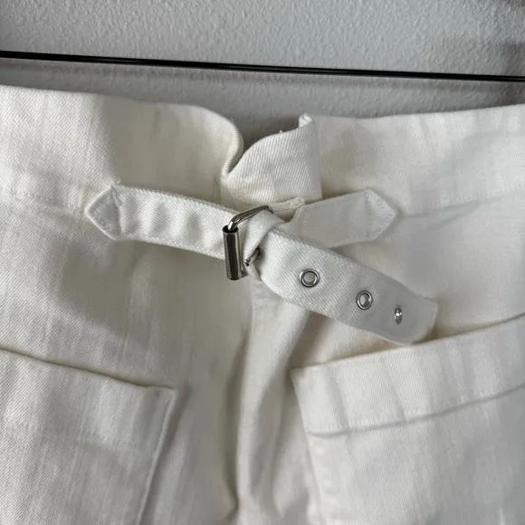 RACHEL COMEY Wilkes Pant Dirty White Distressed Designer Casual Women’s 12