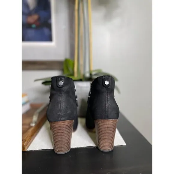 rag &amp; bone Suede Classic Margot Boots Black Womens Size 38