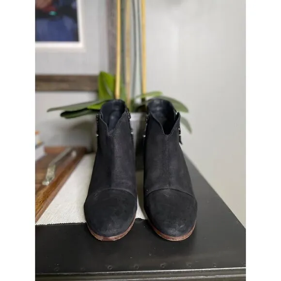 rag &amp; bone Suede Classic Margot Boots Black Womens Size 38