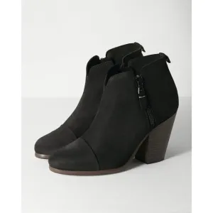 rag &amp; bone Suede Classic Margot Boots Black Womens Size 38