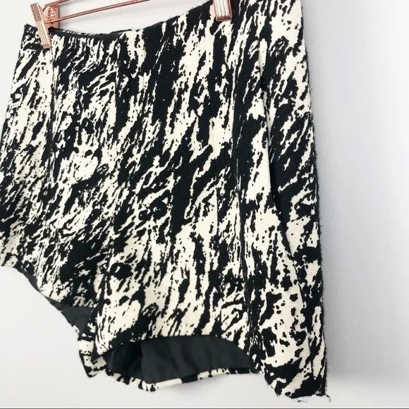 RAG &amp; BONE | Em Printed Black &amp; Cream Twill Shorts