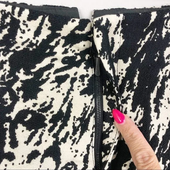 RAG &amp; BONE | Em Printed Black &amp; Cream Twill Shorts