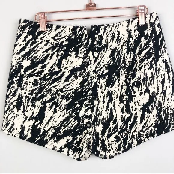 RAG &amp; BONE | Em Printed Black &amp; Cream Twill Shorts