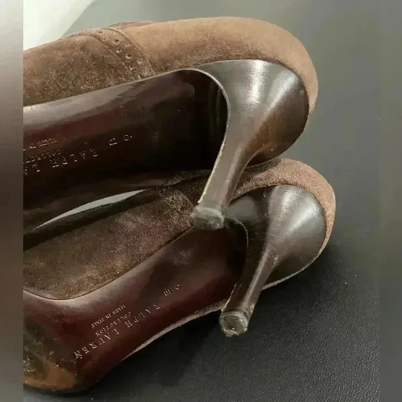 Ralph Lauren Purple Label Ankle Boots Heel Booties Designer Officecore Siren