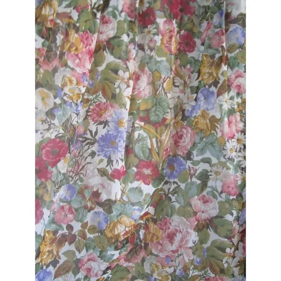 Ramsay of Dublin Floral Knife Pleat Skirt Lined Made in Ireland Large GUC