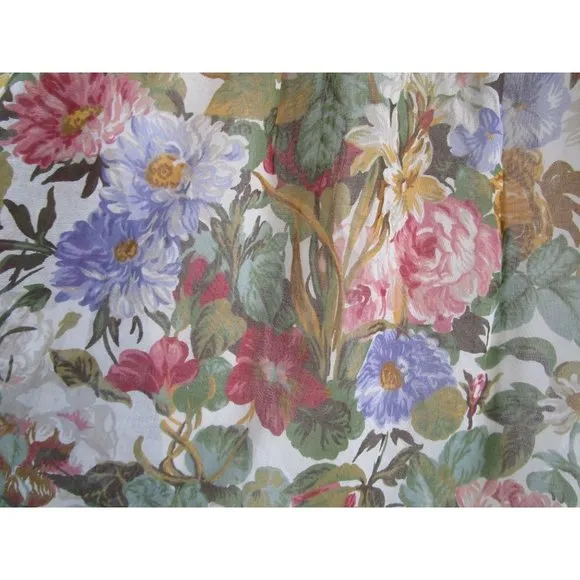 Ramsay of Dublin Floral Knife Pleat Skirt Lined Made in Ireland Large GUC