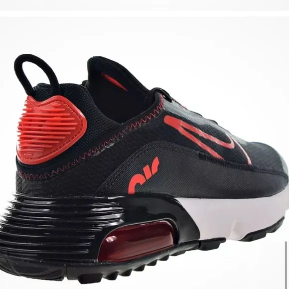 RARE Nike Air Max 2090 Black and Chili Red Sneakers Shoes Women’s 8 Youth 6.5