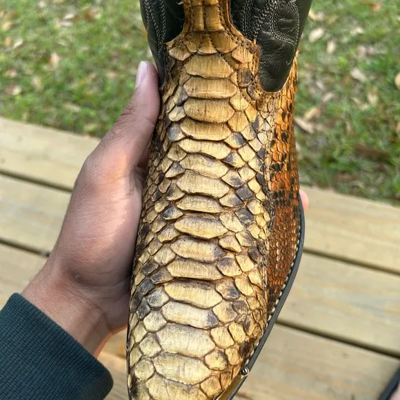 Rare Vintage Snakeskin Cowboy Boots