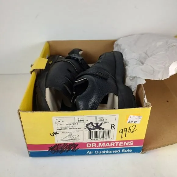 RARE VTG NEW Dr Martens Gripper 9 leather casual sandals mens 6 / womens 7