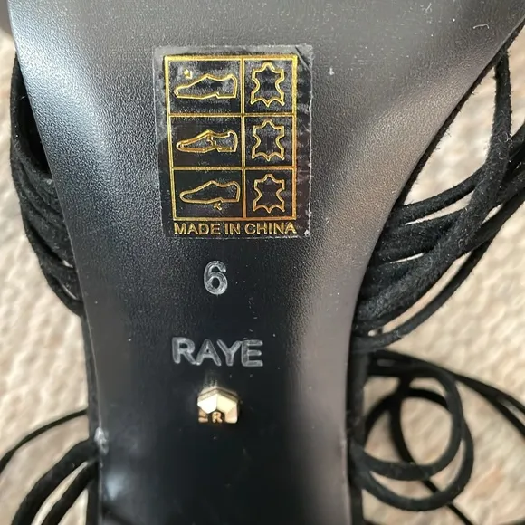 Raye Gian heel in black size 6 shoes