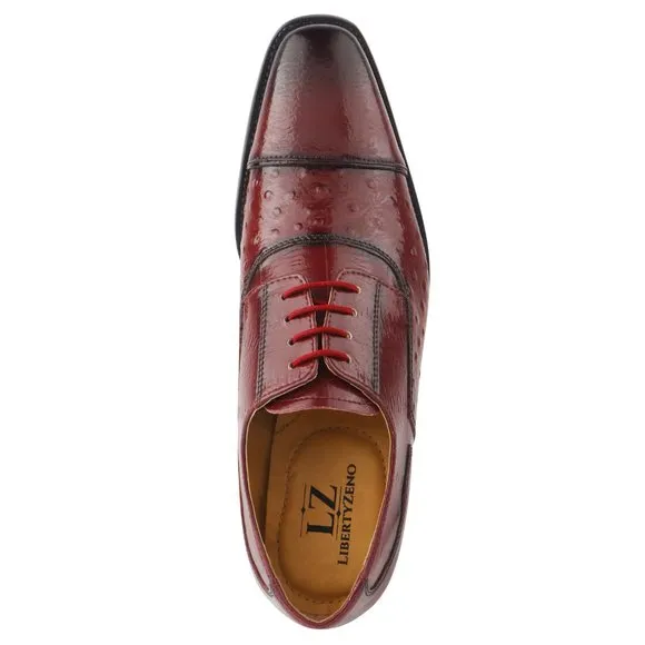 RAYMOND Burgundy OXFORD STYLE DRESS SHOES