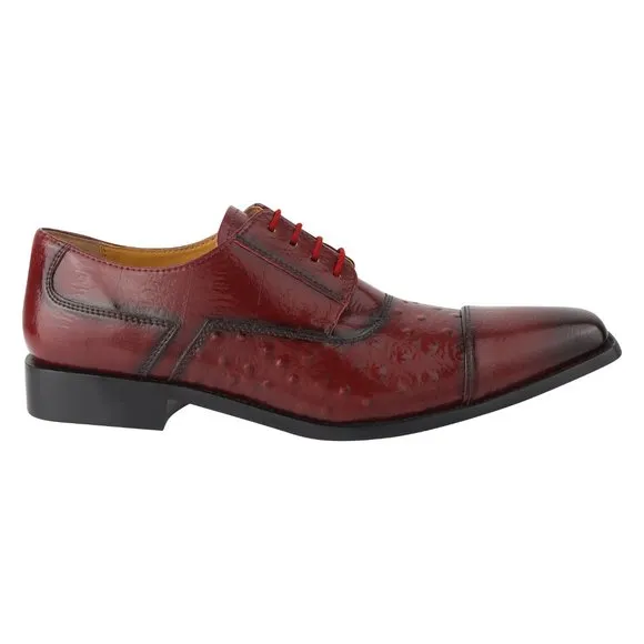 RAYMOND Burgundy OXFORD STYLE DRESS SHOES