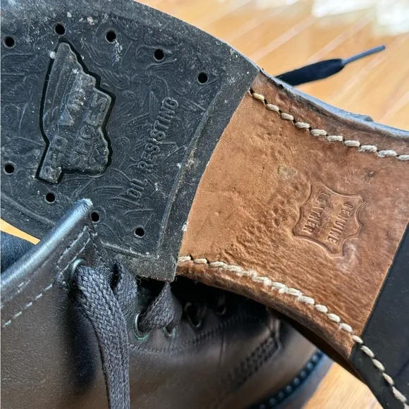 Red Wing 9014 Beckman Featherstone Boots Black Men’s 11.5 D 6” Ankle Boots