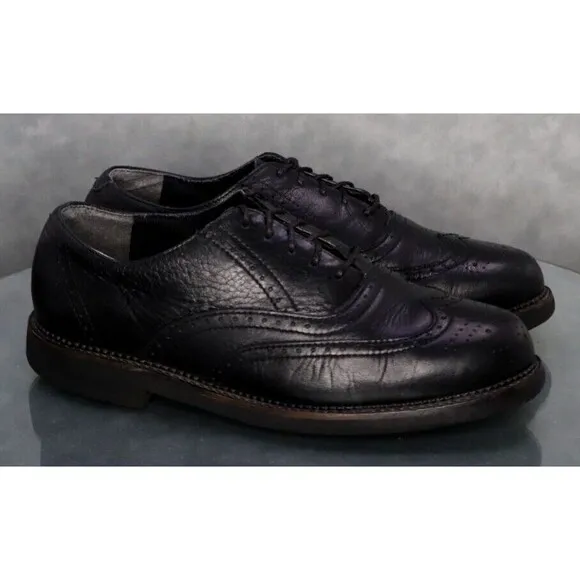 Red Wing Men's Wingtip Oxfords Dress Shoes Size 10 D Leather Black