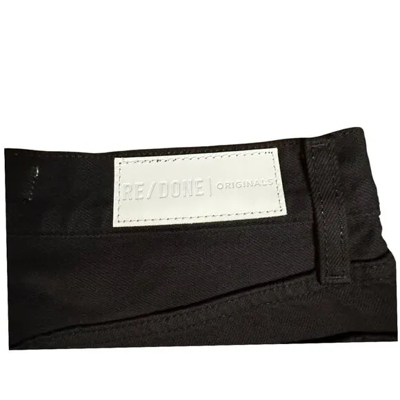 Re/Done Originals High Rise Stove Pipe Jeans 👖 - Black 🖤 | Size 27 | NWT ✨