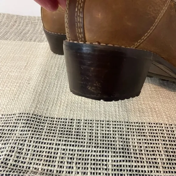 REDWING / Brown Leather Chelsea Ankle Boots Size 7.5