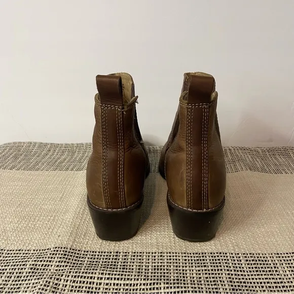 REDWING / Brown Leather Chelsea Ankle Boots Size 7.5