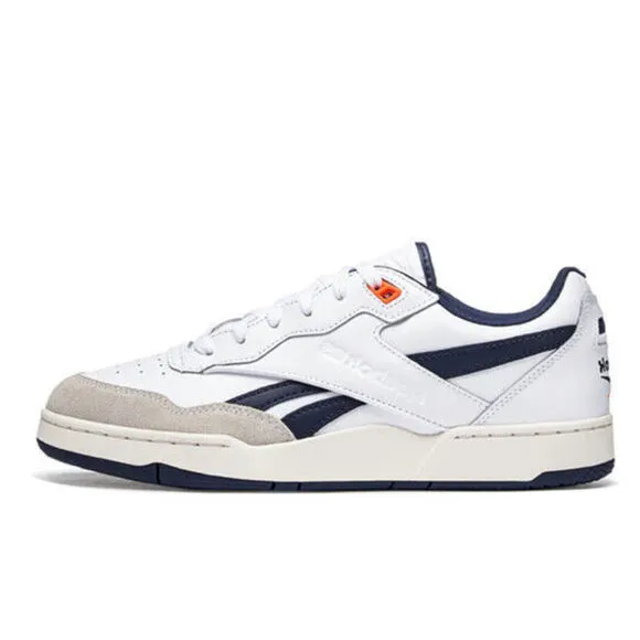 Reebok BB 4000 II IE6832 Men's White Navy Leather Casual Sneaker Shoes NR6158