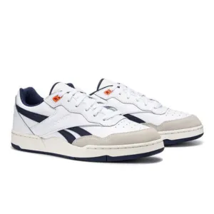 Reebok BB 4000 II IE6832 Men's White Navy Leather Casual Sneaker Shoes NR6158