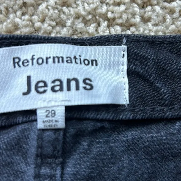 Reformation Jagger denim midi skirt in Vana color way, size 29