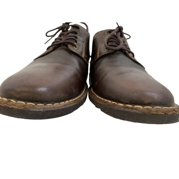 Retro 11 Mens Tommy Bahama Gilford Mens Leather Lace-Up Oxfords Brown GUC 8125