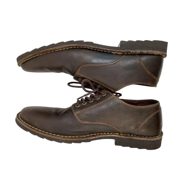Retro 11 Mens Tommy Bahama Gilford Mens Leather Lace-Up Oxfords Brown GUC 8125