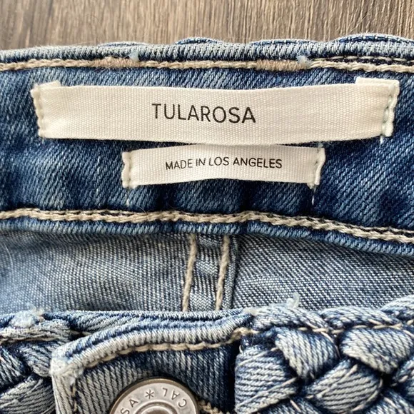 Revolve Tularosa Penelope Cropped Flare Jeans. Sz 26