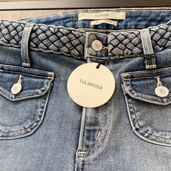 Revolve Tularosa Penelope Cropped Flare Jeans. Sz 26