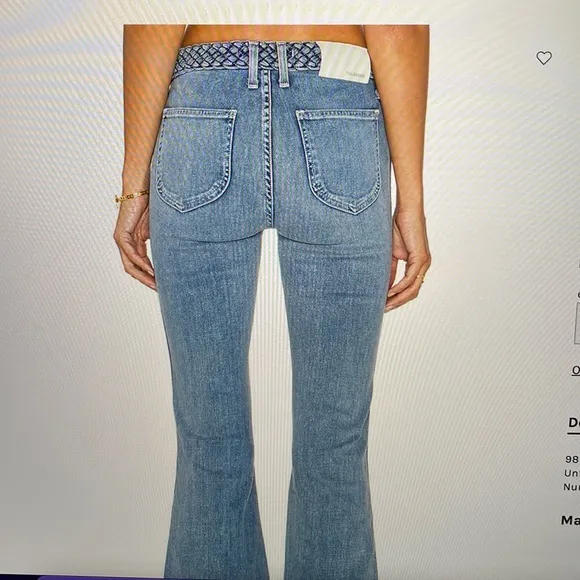 Revolve Tularosa Penelope Cropped Flare Jeans. Sz 26
