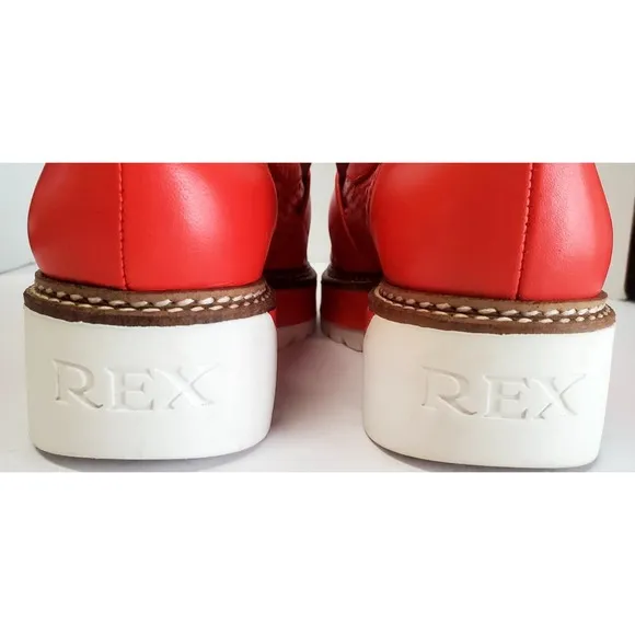 REX Shoes Carolyn in Cinnamon Sneaker Loafers 38 7.5-8 US New Orleans Spain Bag