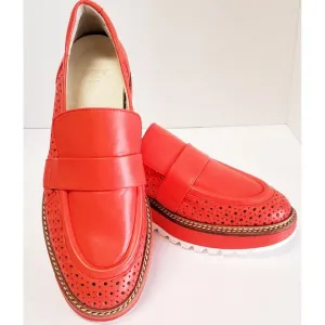 REX Shoes Carolyn in Cinnamon Sneaker Loafers 38 7.5-8 US New Orleans Spain Bag