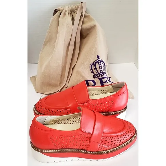REX Shoes Carolyn in Cinnamon Sneaker Loafers 38 7.5-8 US New Orleans Spain Bag