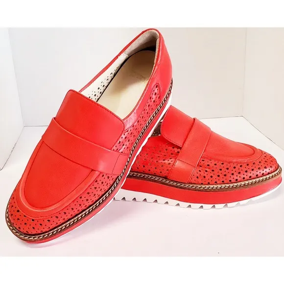 REX Shoes Carolyn in Cinnamon Sneaker Loafers 38 7.5-8 US New Orleans Spain Bag