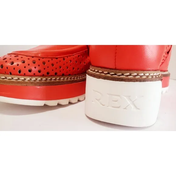 REX Shoes Carolyn in Cinnamon Sneaker Loafers 38 7.5-8 US New Orleans Spain Bag