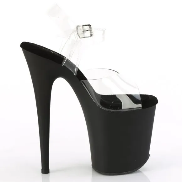 Rhinestone Trucker Girl Platform High Heel Shoes