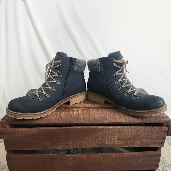 Rieker Y9131 Sabrina Women's Winter Boots w/ Side Zip Size 42 Water Repellent