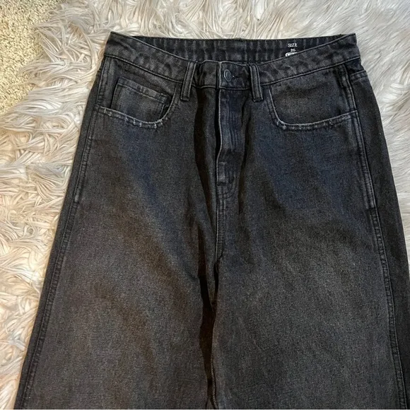 Robert Rodriguez Black Baggy Crop Denim Jeans