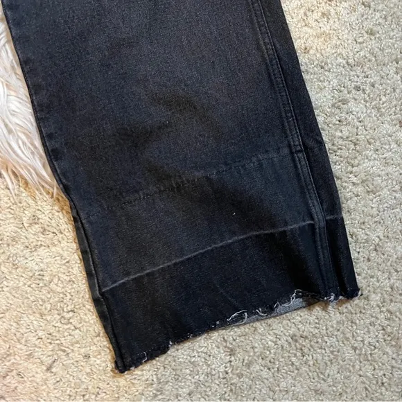Robert Rodriguez Black Baggy Crop Denim Jeans