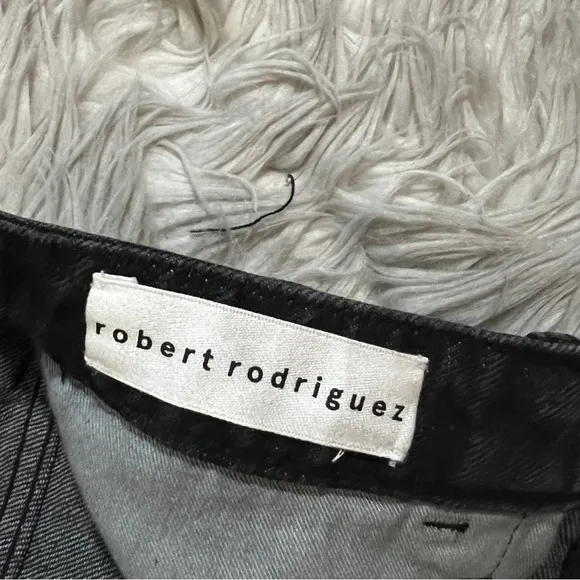 Robert Rodriguez Black Baggy Crop Denim Jeans