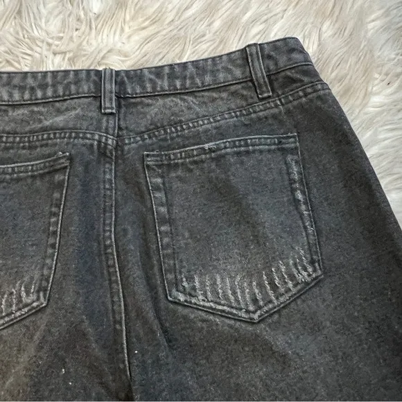 Robert Rodriguez Black Baggy Crop Denim Jeans