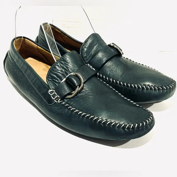 Robert Zur leather driving shoes penny loafers moccasins size 11M