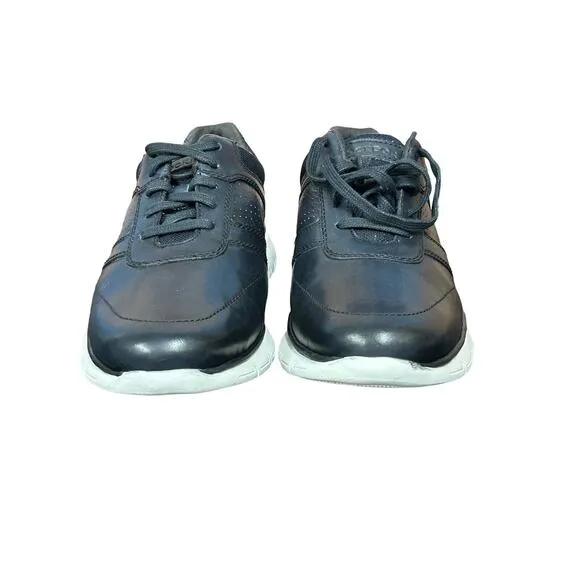 Rockport C12241 Mens Casual Navy Blue Low Top Lace-Up Sneaker Shoes Size 7.5 New