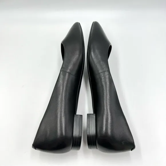 Rockport Womens Adelyn Black Leather Point Toe Ballet Flats Shoes 9.5 NEW