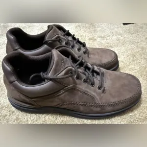 Rockport World Tour Classic Lace Up Men 10 Shoes‎ Sneakers Nubuck Brown APM72205