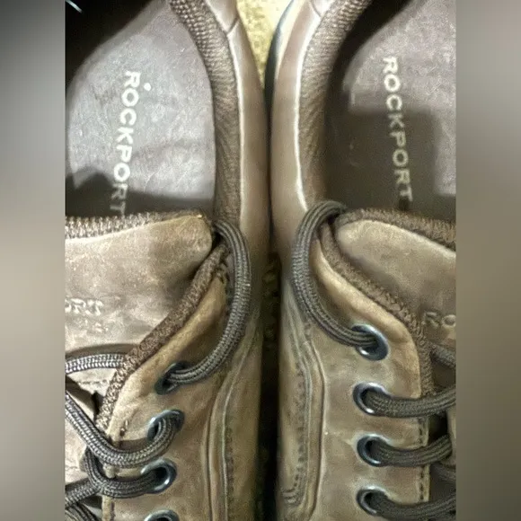 Rockport World Tour Classic Lace Up Men 10 Shoes‎ Sneakers Nubuck Brown APM72205