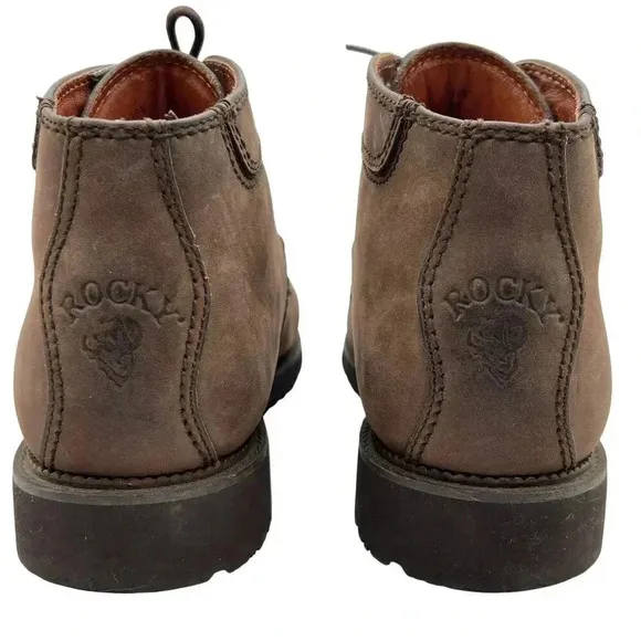 Rocky Mens 10W Brown 864 Gore-Tex Steel Toe Leather Outdoor Work Boots Hiking