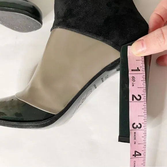 Roger Vivier high shaft  heeled Ankle Boots Colorblock 34.5 made in Italy