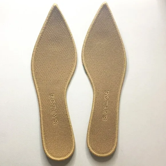 ROTHY'S &quot;The Point II&quot; Camel Captoe Knit Fabric Slip On Ballet Flats 🌷 NEW!!