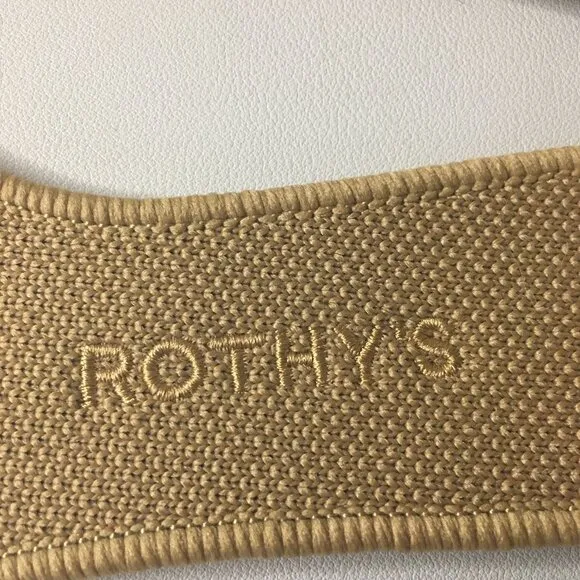 ROTHY'S &quot;The Point II&quot; Camel Captoe Knit Fabric Slip On Ballet Flats 🌷 NEW!!