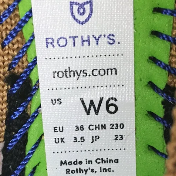 ROTHY'S &quot;The Point II&quot; Camel Captoe Knit Fabric Slip On Ballet Flats 🌷 NEW!!
